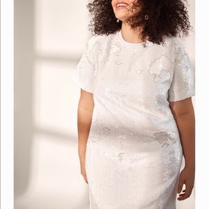 White sequins Eloquii dress